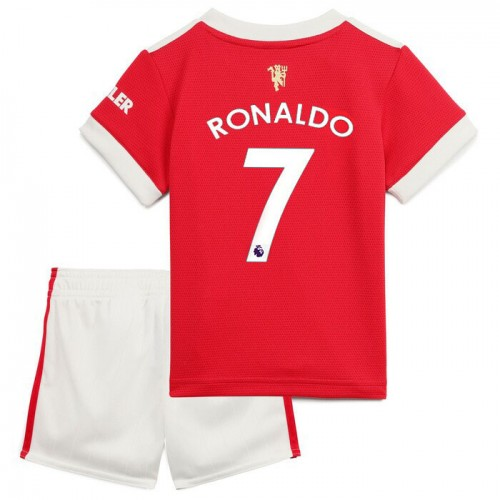 Kinder Fußball Trikot Ronaldo Rot mit 7* 